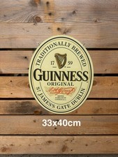 Plaque métal Logo Guinness 30x40cm