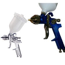 Pistolet à Peinture 2 Hvlp 1,4 & 0,8mm Vernis Voiture & Aérographe & Transparent
