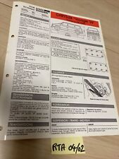 Fiche technique automobile Chrysler Voyager V6 jusqu'au 09/89 édition 1991 RTA