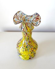 Vase Millefiori Murano – Verre soufflé à la bouche – Handmade Italy – Vintage