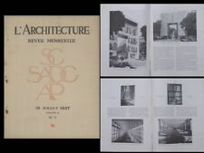 L'ARCHITECTURE n°7 1937 LYCEE FABERT METZ, Jean Prouvé, EXPOSITION 1937
