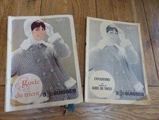 LOT 2 ANCIENS CATALOGUES - GUIDE du TRICOT + EXPLI. " 3 SUISSES " 1967