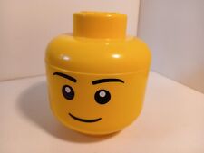 Lego tête bonhomme boite de rangement originale 16 x 18 cm 1/4