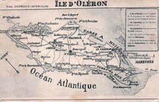 17* ILE D OLERON  carte geographique         RL52,0899