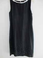 Robe noire/strass en soie