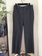 Pantalon Camaieu 40 Taille Basse Polyester Viscose Noir Blanc TBE