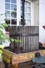 Pressoir à raisin avec fouloir de grappes