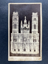 Odinot, France, Projet de Cathédrale, Maquette, CDV albumen print Vintage cdv al