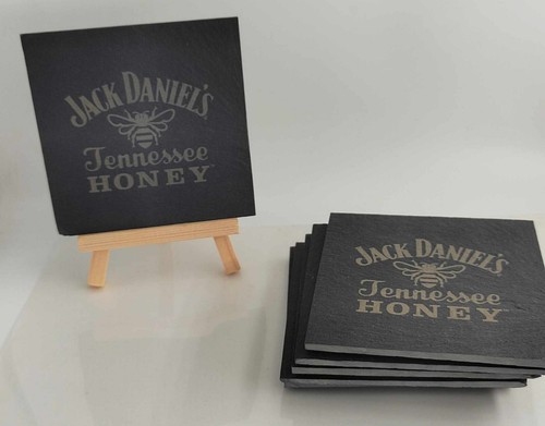 Lot sous verres ardoise jack - 6,