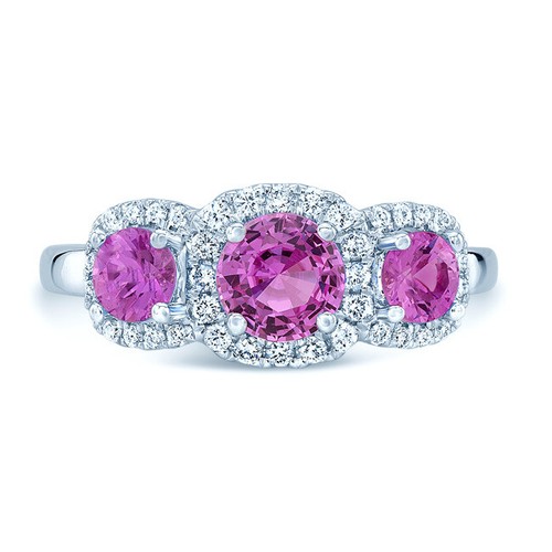 14k blanc saphir rose - 14k,