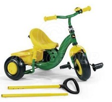 Rolly Toys - John Deere Enfant Trac Avec Téléscopique Pousse Barre Poignée