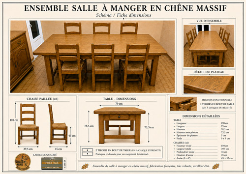 Ensemble salle manger - de, à
