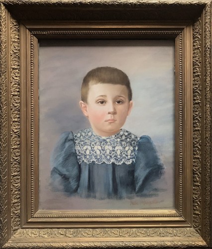 Tableau ancien xixe portait - tableau,