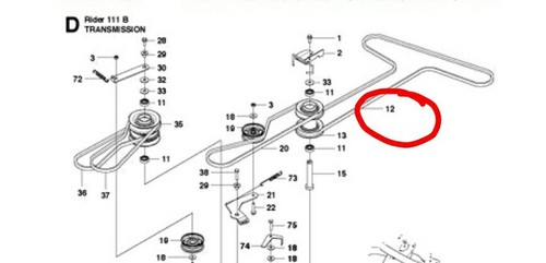 Husqvarna 5895314 courroie - husqvarna, 5895314-01