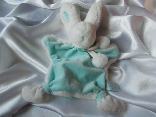 Doudou lapin pompon - , vert