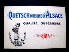 Etiquette Eau de Vie QUETSCH