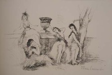 Marie LAURENCIN : L'été, Gravure originale signée