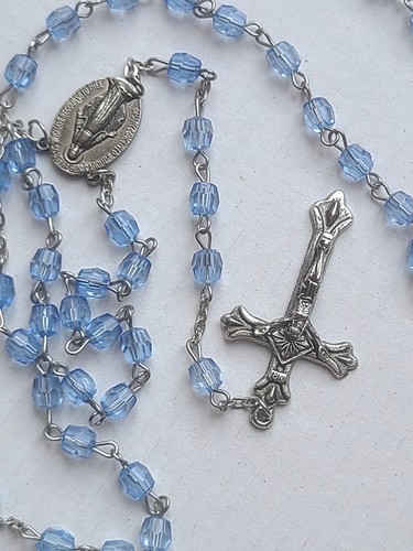 Chapelet perles bleues cm - perles,