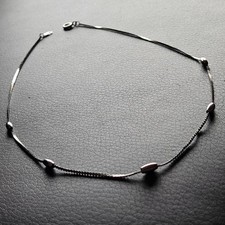 Collier perles fixes maille