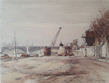 Aquarelle signée Jeanne