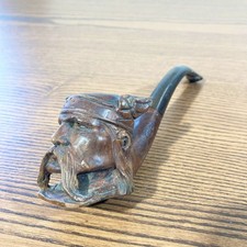 Pipe ancienne F.B.C. sculptée Vercingétorix – Bruyère artisanale France