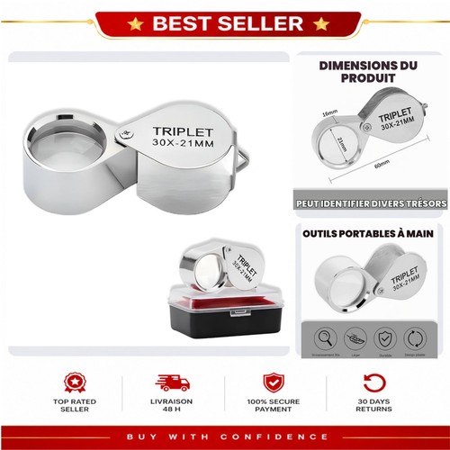Loupe bijoutier 30x pliable - loupe,