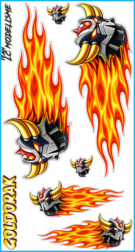 Planche stickers goldorak - planche, rc