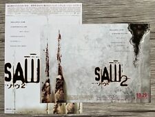 Saw II 2 Darren Lynn Bousman '05 Movie Flyer Japanese Mini Poster F/S 2set