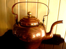 Ancienne bouilloire en cuivre de 6 litres