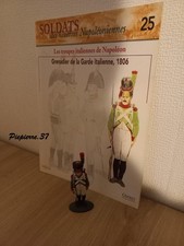 soldats de plomb 1er empire del prado - Grenadier de la Garde Italie + fascicule