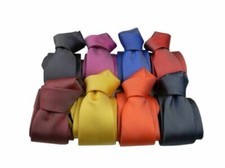 Cravate En Soie Couleur Unie Tous Les Couleurs