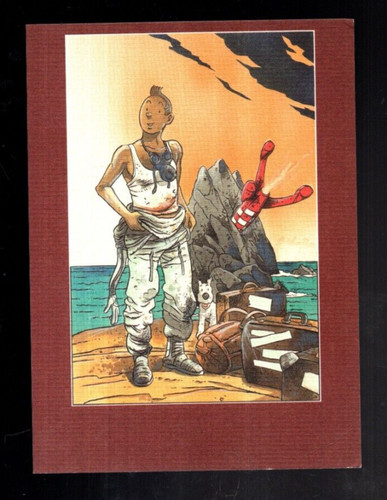 Tintin carte postale - tintin.,