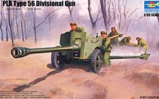 Trumpeter Chinois 85mm D-44 Type 56 Divisional Pistolet Pakistan 1:3 5