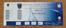 TICKET BILLET match PARIS FC