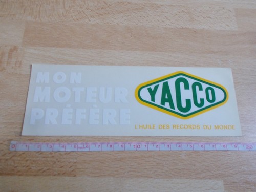 Autocollant huile yacco mon - -,