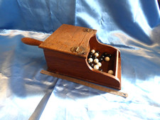 ANTIQUE SABOT DE VOTE + "BOULES" FRANC MAÇONNERIE BEL ÉTAT / MAÇONNIQUE FR MAÇON