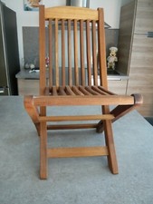  CHAISE - FAUTEUIL ENFANT EN BOIS EXOTIQUE PLIABLE - Hauteur 59 cm