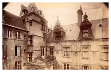 France, Caen, lucarnes, hôtel de Than Vintage albumen print Tirage albuminé 
