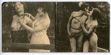 PHOTO Vue stéréo, bondage curiosa erotica femmes entre elles lingerie chaîne