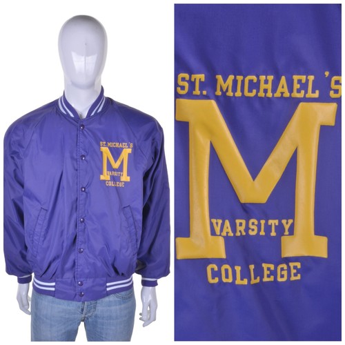 Veste varsity satinée vintage - varsity,
