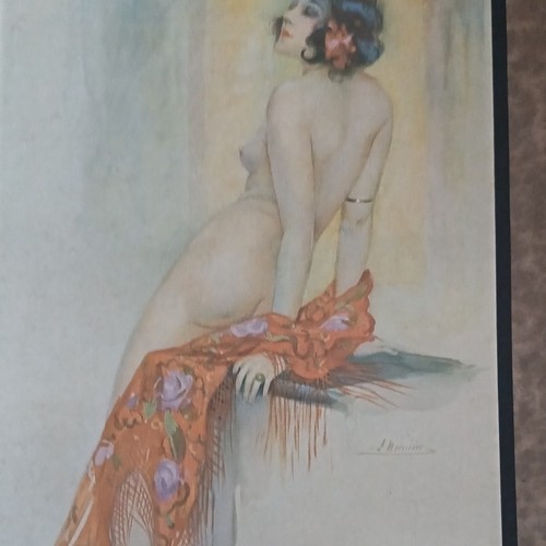 Gravure femme nue 1930 art - femme,