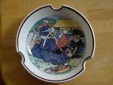 SARREGUEMINES TRIGON ANCIEN CENDRIER OU VIDE POCHE FAIENCE MODELE BRETAGNE n°2