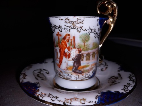 Tasse soucoupe porcelaine - et,