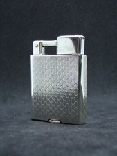 Briquet essence Plaqué argent lighter petrol Feuerzeug