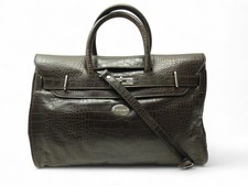 SAC A MAIN MAC DOUGLAS PYLA ROMY GM EN CUIR FACON CROCODILE MARRON HAND BAG 520€