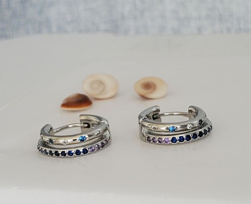 Anneaux double argent - double,