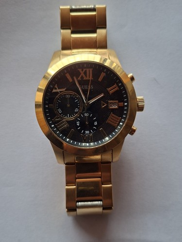 Montre guess homme acier doré - guess,