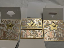 3 Étoiles DIOR 2025 déco Noël, avec enveloppes, Neuves Gift Vip Carte de vœux !