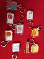 Lot de 9 porte-clés - BESNIER NOVEMAIL SHELL DUBONNET ST MICHEL  DONAT