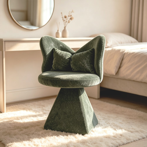 Vanity chair with butterfly - vanity,